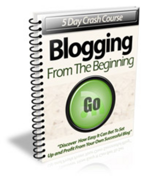 Product picture Blogging From The Beginning (5-Day Training Course) PLR